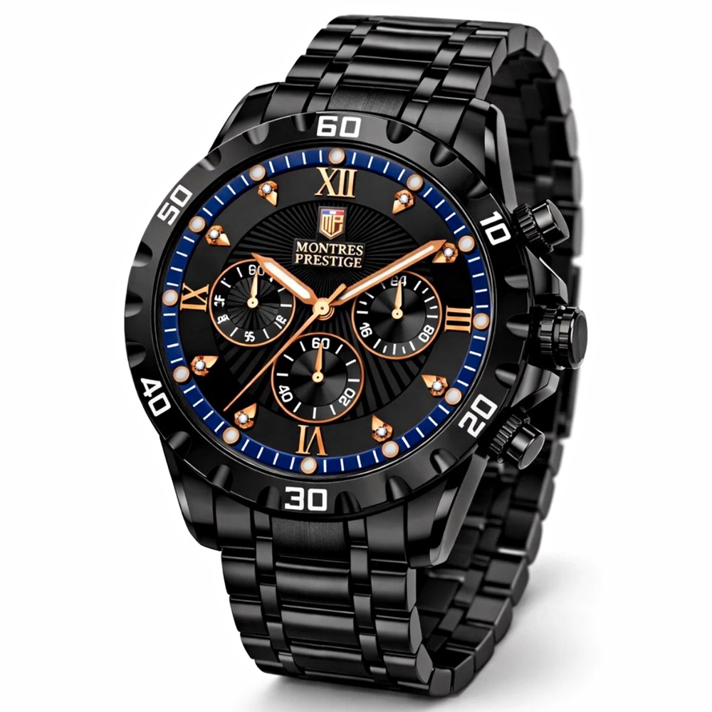MPW-0331 - Montres Prestige Men's Watch - 44mm, Black